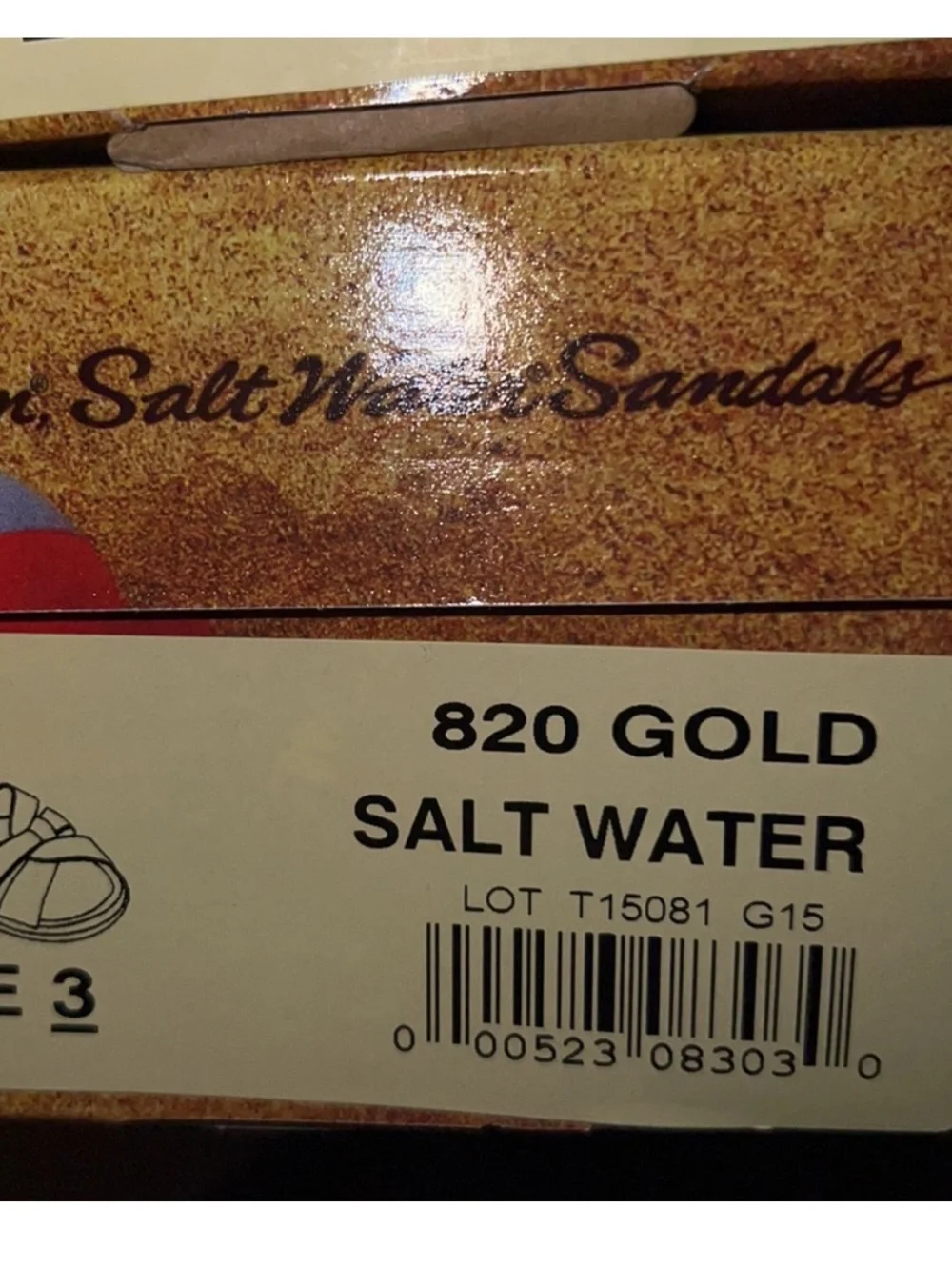 AUTH NIB Salt Water the Original Sandal Toddler Little Kids GOLD